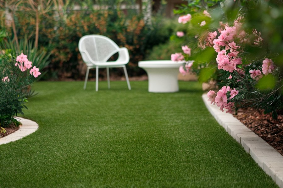 Grama sintética para paisagismo